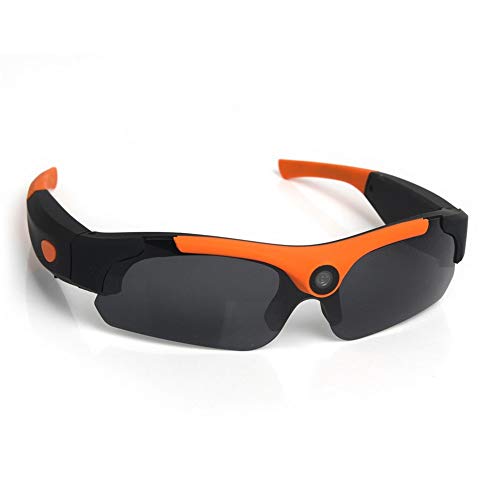 Gafas de Sol Deportivas Polarizadas Montañismo Ciclismo Gafas de sol polarizadas Naranja Tornado Ciclismo Correr Gafas de sol deportivas 1080P Gafas digitales inteligentes de alta definición Gafas de