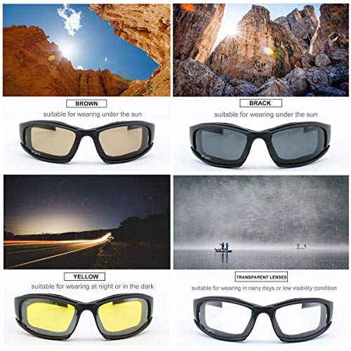 Gafas de sol polarizadas deportivas Maso X7, gafas de sol militares tácticas con 4 lentes intercambiables, gafas protectoras para hombres y mujeres en ciclismo, esquí, pesca