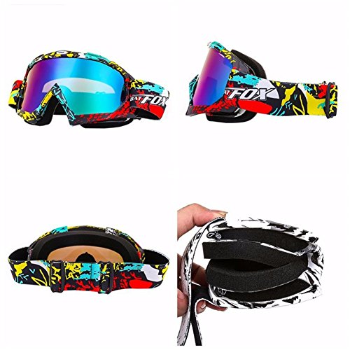 Gafas IHRKleid para moto, protección frente al viento y el polvo, gafas de snowboard, para la nieve, deportes de invierno, gafas protectoras, multicolor