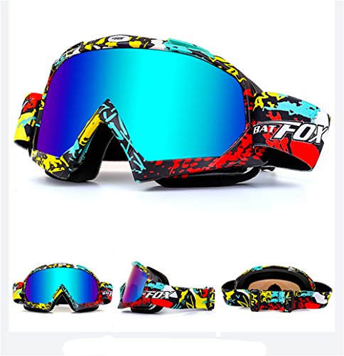 Gafas IHRKleid para moto, protección frente al viento y el polvo, gafas de snowboard, para la nieve, deportes de invierno, gafas protectoras, multicolor