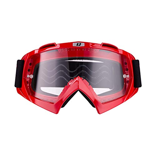 Gafas IMX Mud | Lente transparente | Correa con estampado de silicona | Espuma de tres capas | Incluye una lente | Motocross Enduro Mtb Downhill Freeride