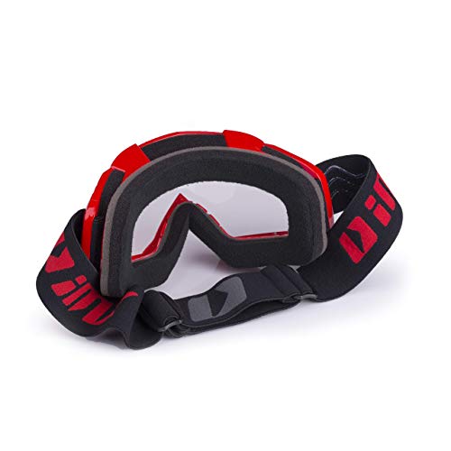 Gafas IMX Mud | Lente transparente | Correa con estampado de silicona | Espuma de tres capas | Incluye una lente | Motocross Enduro Mtb Downhill Freeride