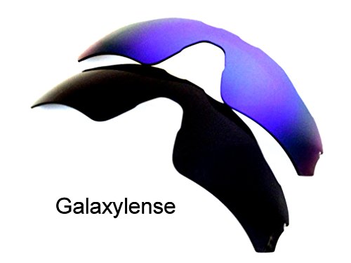 Galaxia Lentes De Repuesto Para Oakley Radar EV Path negro y Azul Polarizado 2 Par - Estándar, regular