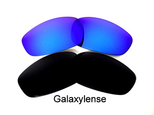 Galaxy Lentes De Repuesto Para Oakley Split Jacket Negro/Azul Polarizados 2 pares - Negro/Azul, regular