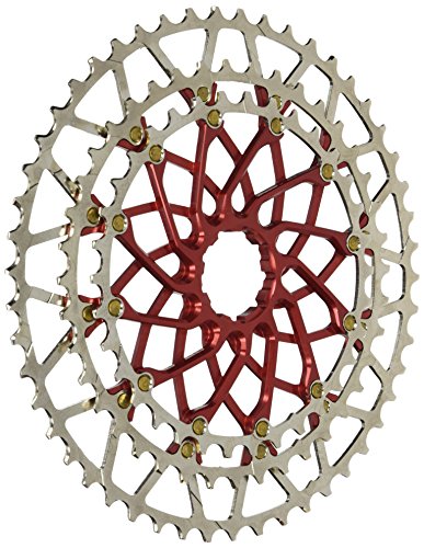 Garbaruk Shimano XT Coronas Expansoras para Cassettes, Rojo, 50 Dientes