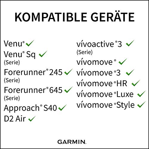 Garmin 010-12691-01 accesorio de relojes inteligentes Grupo de rock Marrón Cuero - Accesorios de relojes inteligentes (Grupo de rock, Marrón, Garmin, vívoactive 3 vívomove HR, Cuero, Acero inoxidable)