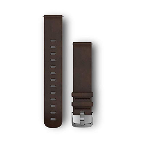 Garmin 010-12691-01 accesorio de relojes inteligentes Grupo de rock Marrón Cuero - Accesorios de relojes inteligentes (Grupo de rock, Marrón, Garmin, vívoactive 3 vívomove HR, Cuero, Acero inoxidable)