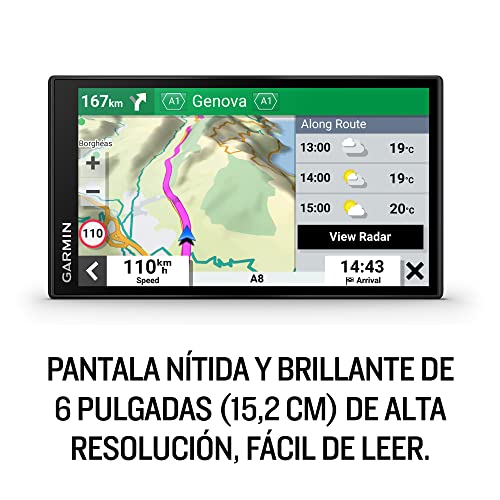 Garmin DriveSmart 66 EU MT-S, navegador GPS para coche de 6" con mapas de toda Europa de por vida y tráfico en directo