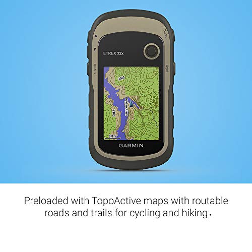 Garmin ETREX 32x GPS de Mano con Pantalla Color de 2.2” y Mapa TopoActive preinstalado