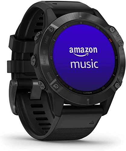 Garmin fēnix ​​6 PRO - Reloj GPS multideporte con mapas, música, frecuencia cardíaca y sensores, Negro con correa negra