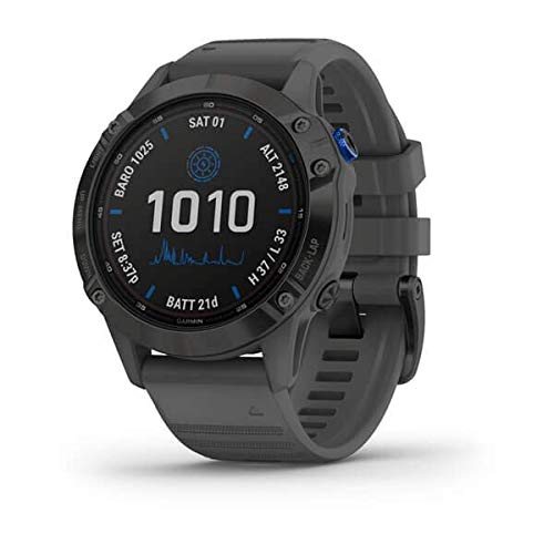 Garmin fēnix 6 Pro Solar, Reloj GPS Multideporte con energía Solar, características y Datos de Entrenamiento avanzado 010-02410-11