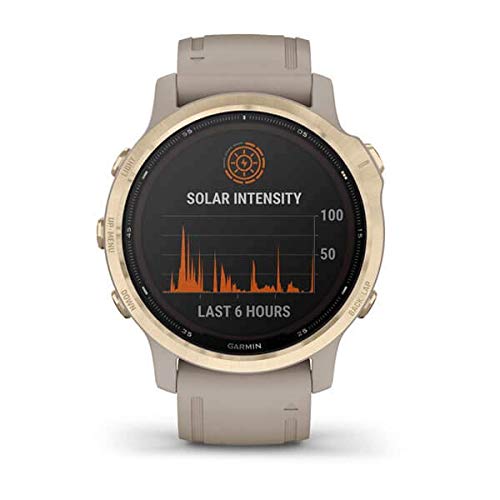 Garmin fēnix 6S Pro Solar, Reloj GPS Multideporte con energía Solar, características y Datos de Entrenamiento avanzado 010-02409-11