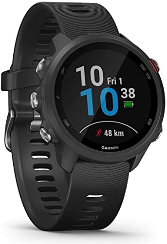 Garmin Forerunner 245 Music, GPS, Wi-Fi, EU AC, Negro/Rojo, L (010-02120-30)