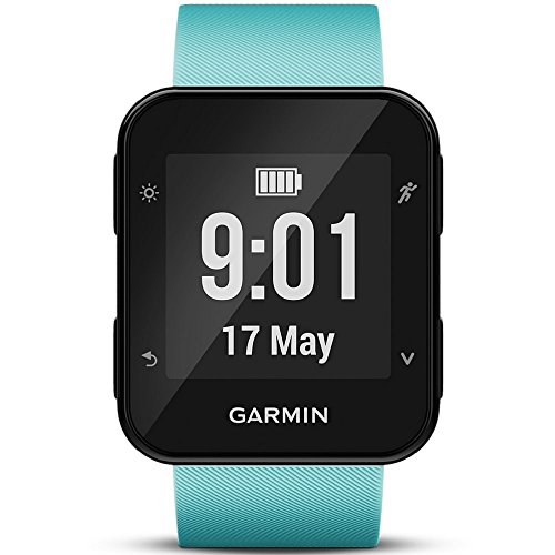 Garmin Forerunner 35- Reloj GPS con monitor de frecuencia cardiaca en la muñeca, monitor de actividad y notificaciones inteligentes, color turquesa