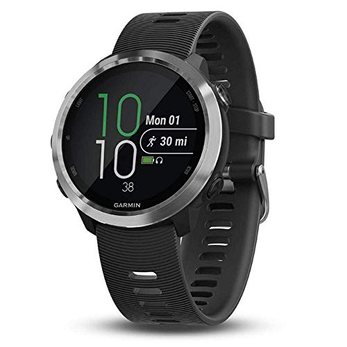 Garmin Forerunner 645 Música, reloj GPS para correr con pagos sin contacto, frecuencia cardíaca y música basada en la muñeca, negro (renovado)