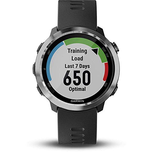 Garmin Forerunner 645 Música, reloj GPS para correr con pagos sin contacto, frecuencia cardíaca y música basada en la muñeca, negro (renovado)