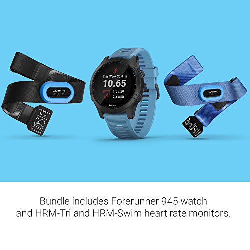 Garmin Forerunner 945, Premium GPS Running/Triathlon Smartwatch with Music, Black