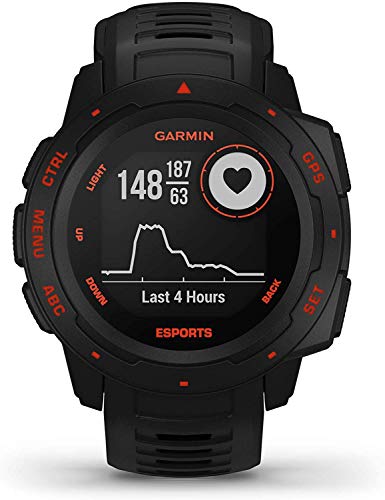 Garmin Instinct Esports - Reloj resistente con GPS y funciones específicas para eSports, Negro