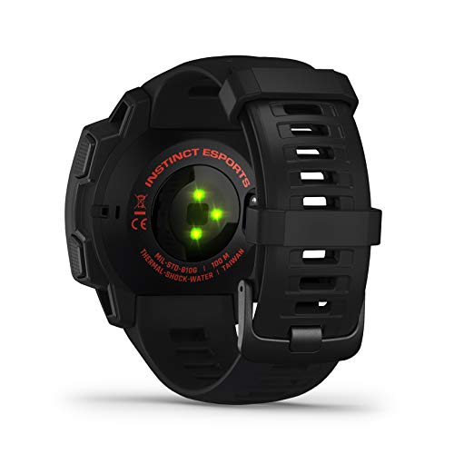 Garmin Instinct Esports - Reloj resistente con GPS y funciones específicas para eSports, Negro