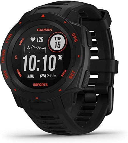 Garmin Instinct Esports - Reloj resistente con GPS y funciones específicas para eSports, Negro