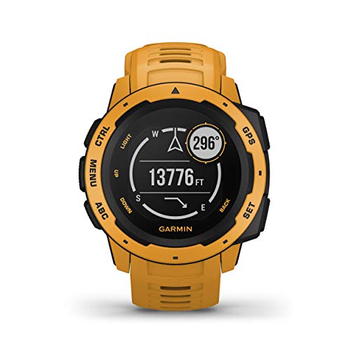 Garmin Instinct - Reloj resistente con GPS, Amarillo Ocre