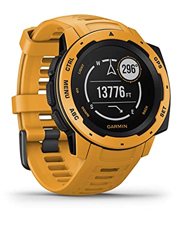 Garmin Instinct - Reloj resistente con GPS, Amarillo Ocre