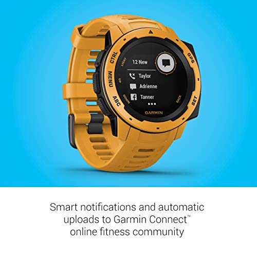 Garmin Instinct - Reloj resistente con GPS, Amarillo Ocre