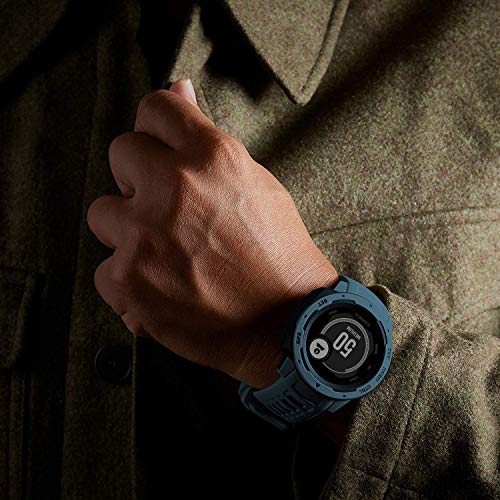 Garmin Instinct - Reloj resistente con GPS, Azul