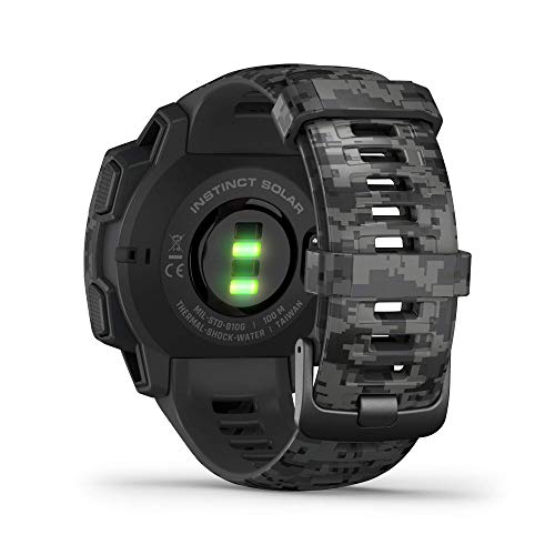 Garmin Instinct Solar Camo, Reloj GPS resistente con carga solar - Grafito