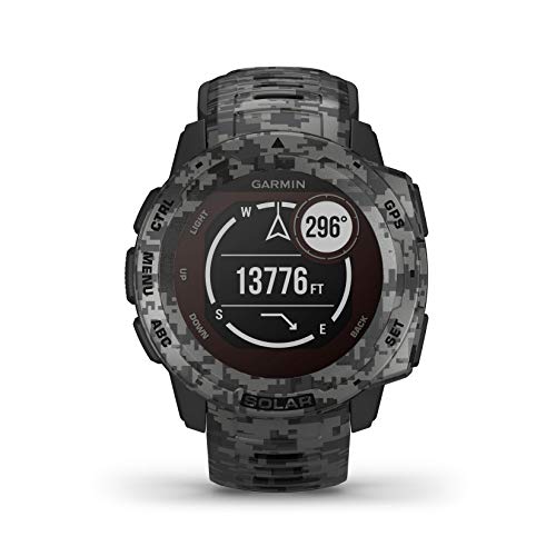 Garmin Instinct Solar Camo, Reloj GPS resistente con carga solar - Grafito