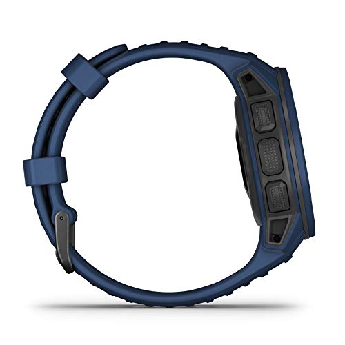 Garmin Instinct Solar, Reloj GPS resistente con carga solar - Azul