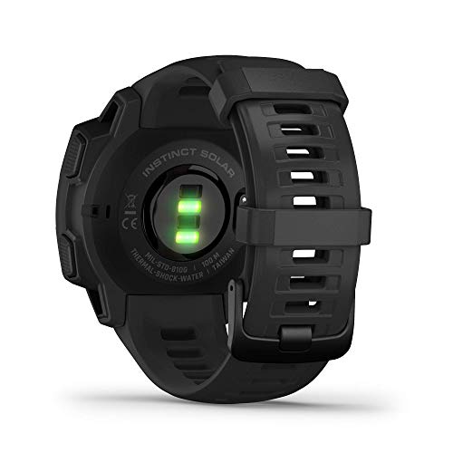 Garmin Instinct Tactical Solar, Reloj GPS resistente con carga solar y funciones tácticas - Negro