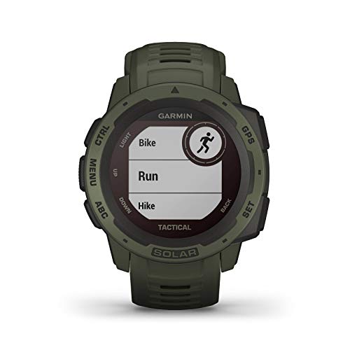 Garmin Instinct Tactical Solar, Reloj GPS resistente con carga solar y funciones tácticas - Verde militar