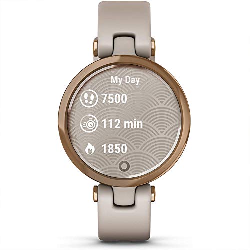 Garmin Lily Sport Reloj Inteligente, Beige Rose Gold, One Size