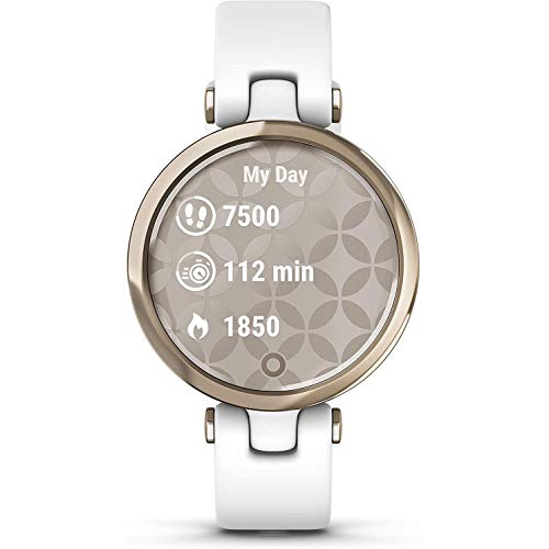 Garmin Lily Sport Reloj Inteligente, Blanco Light Gold, No Aplica