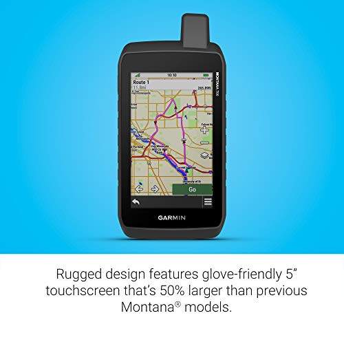 Garmin Montana 700 - GPS de mano resistente, mapeo de ruta para carreteras y senderos, pantalla táctil a color de 5 pulgadas