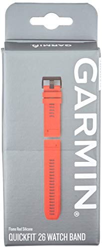 Garmin Quickfit - Correa de reloj, Rojo (Flame Red), 26mm