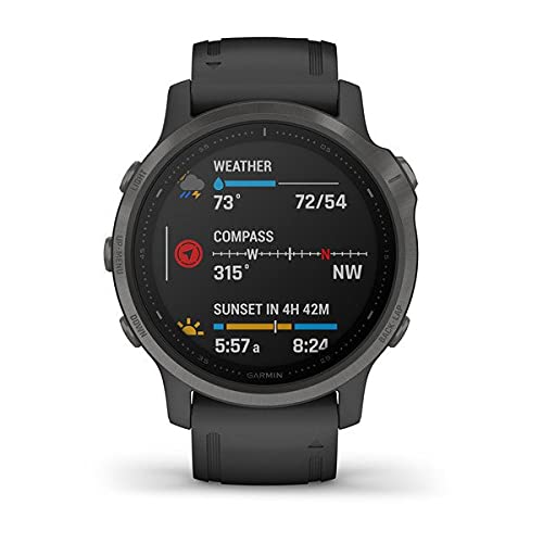 Garmin - Reloj GPS con Pulsómetro Fenix 6S Zafiro Garmin, L (010-02159-25)