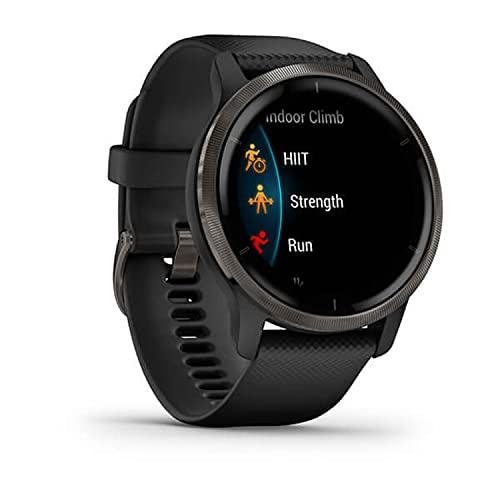 Garmin Venu 2 - Reloj inteligente con GPS, música y deportes, Negro