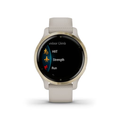 Garmin Venu 2S - Reloj inteligente con GPS, música y deportes, Beige Light Gold