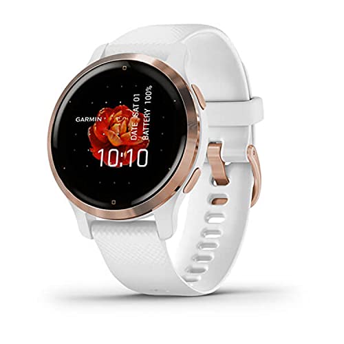 Garmin Venu 2S - Reloj inteligente con GPS, música y deportes, Blanco Rose Gold