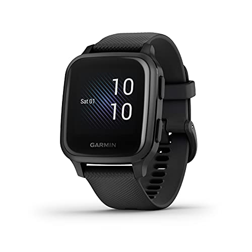 Garmin Venu Sq Music, Reloj Inteligente con GPS, Negro, Edición Estándar