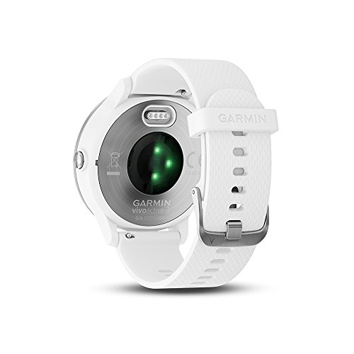 Garmin Vivoactive 3 Smartwatch con GPS y Pulso en la muñeca, Blanco, M/L (Reacondicionado)