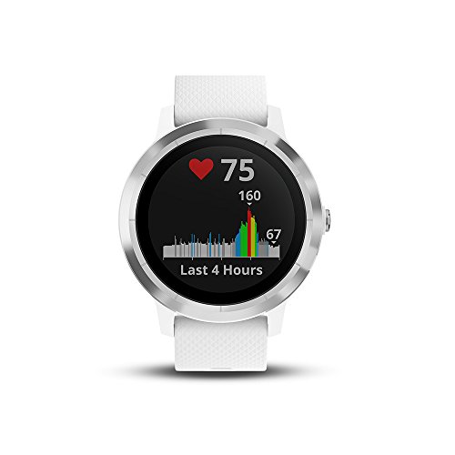 Garmin Vivoactive 3 Smartwatch con GPS y Pulso en la muñeca, Blanco, M/L (Reacondicionado)