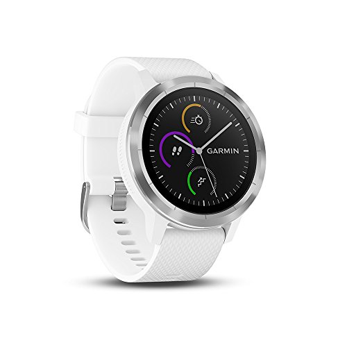 Garmin Vivoactive 3 Smartwatch con GPS y Pulso en la muñeca, Blanco, M/L (Reacondicionado)