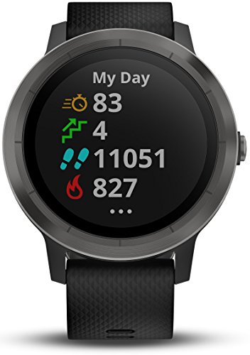 Garmin Vivoactive 3 Smartwatch con GPS y Pulso en la muñeca, Unisex Adulto, Negro (Gunmetal), M/L (Reacondicionado)