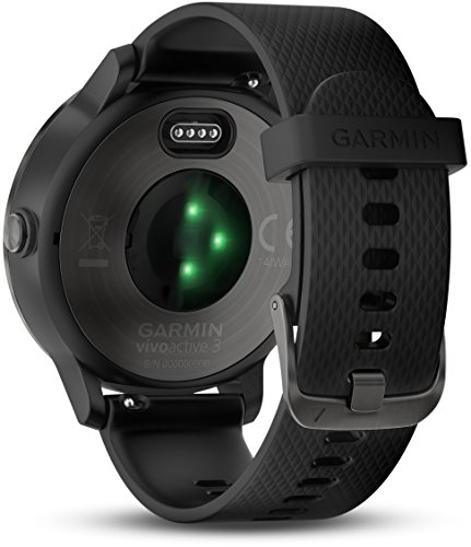 Garmin Vivoactive 3 Smartwatch con GPS y Pulso en la muñeca, Unisex Adulto, Negro (Gunmetal), M/L (Reacondicionado)
