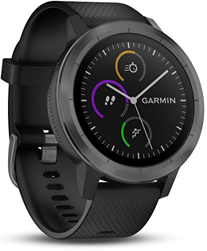 Garmin Vivoactive 3 Smartwatch con GPS y Pulso en la muñeca, Unisex Adulto, Negro (Gunmetal), M/L (Reacondicionado)