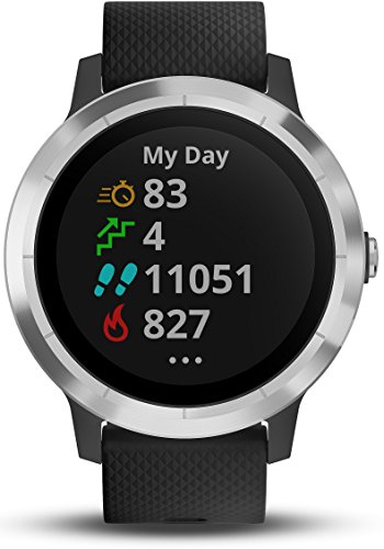 Garmin Vivoactive 3 Smartwatch con GPS y Pulso en la muñeca, Unisex Adulto, Negro/Plata, M/L (Reacondicionado)