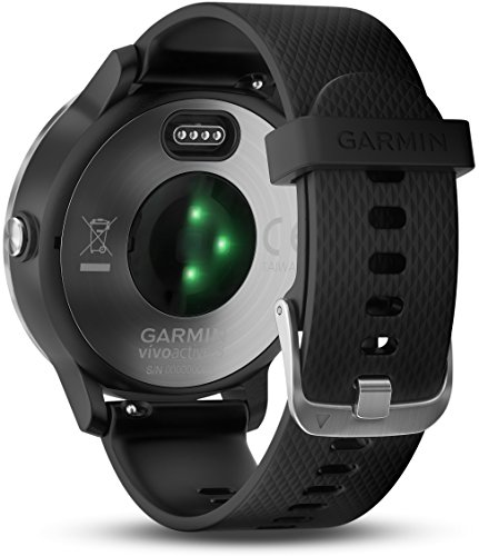 Garmin Vivoactive 3 Smartwatch con GPS y Pulso en la muñeca, Unisex Adulto, Negro/Plata, M/L (Reacondicionado)